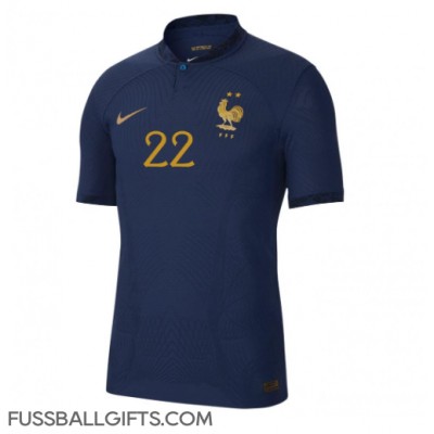 Frankreich Theo Hernandez #22 Fußballbekleidung Heimtrikot WM 2022 Kurzarm
